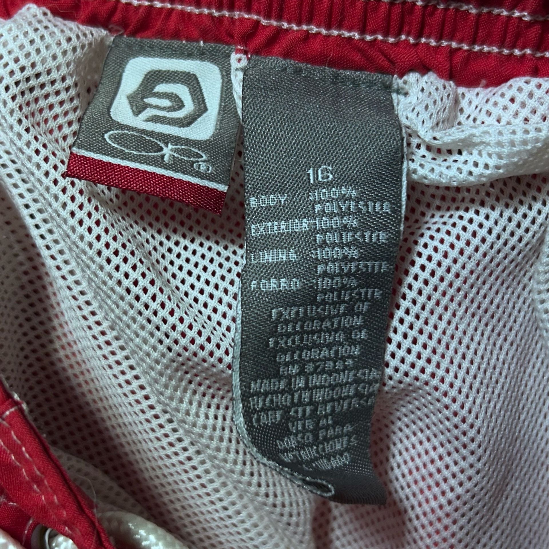 Ocean Pacific OP Red Board Shorts with Tribal Flame Side Panels 6
