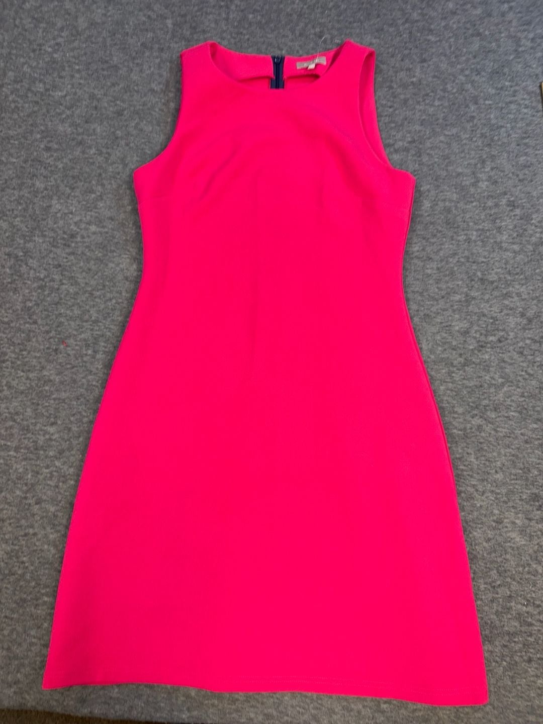 Ellie Kai Pink Sleeveless A-Line Shift Dress with Contrast Back Zipper Size 2 2
