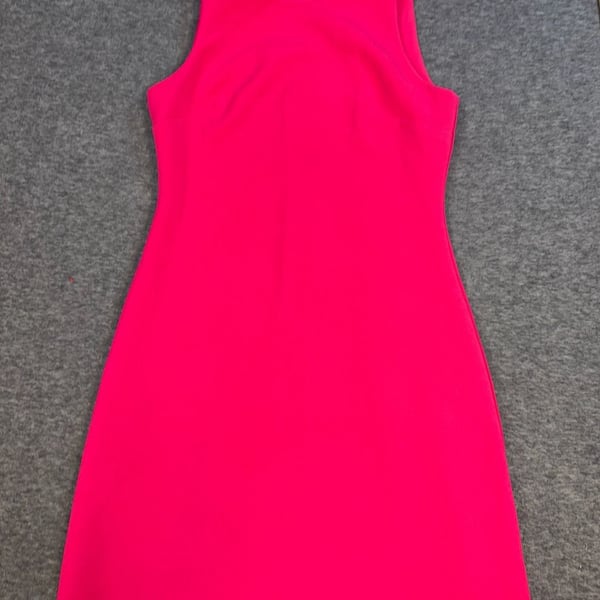 Ellie Kai Pink Sleeveless A-Line Shift Dress with Contrast Back Zipper Size 2