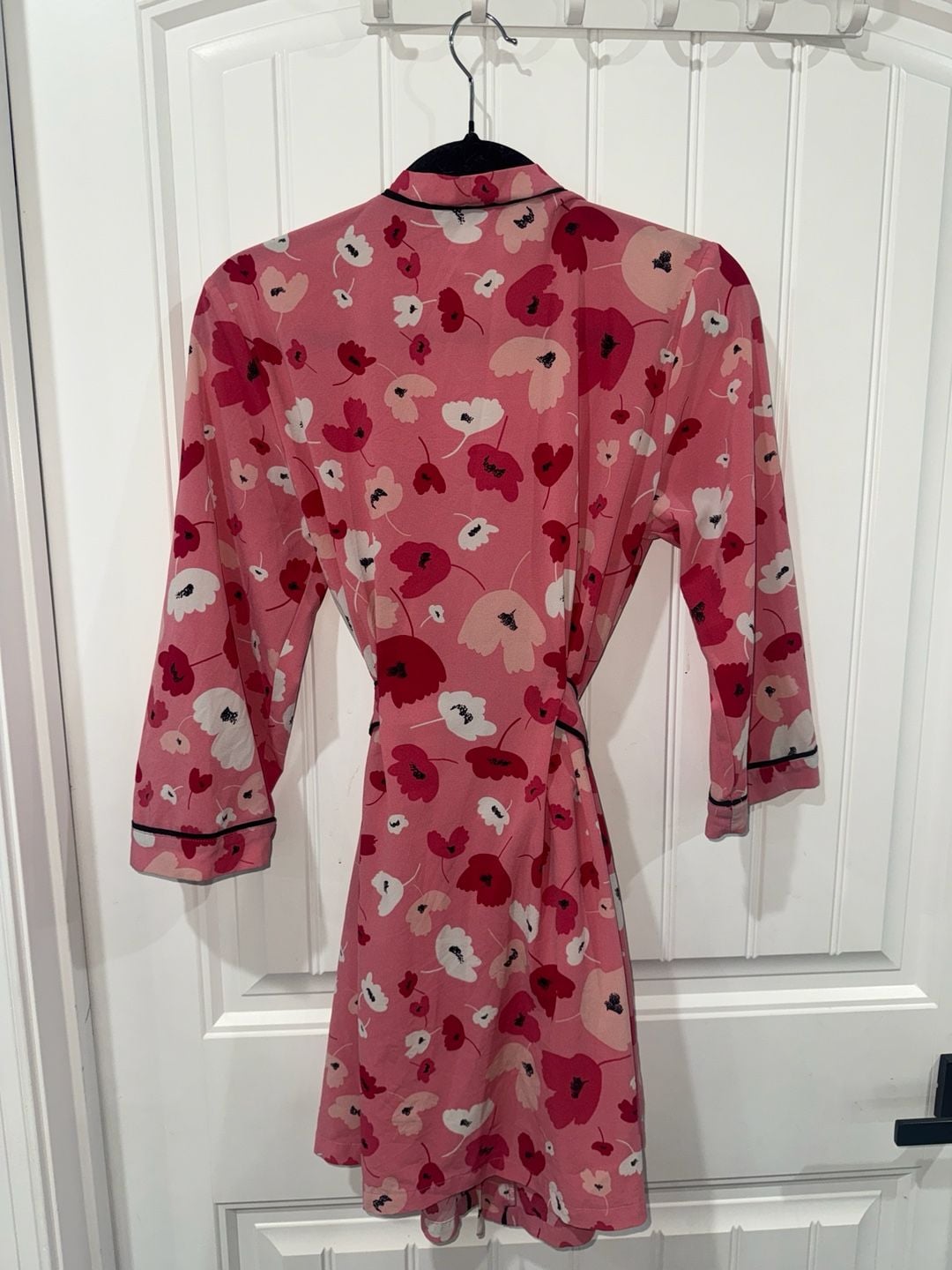Oscar de la Renta Pink Label Pink Floral Short Robe Size XS/S 3