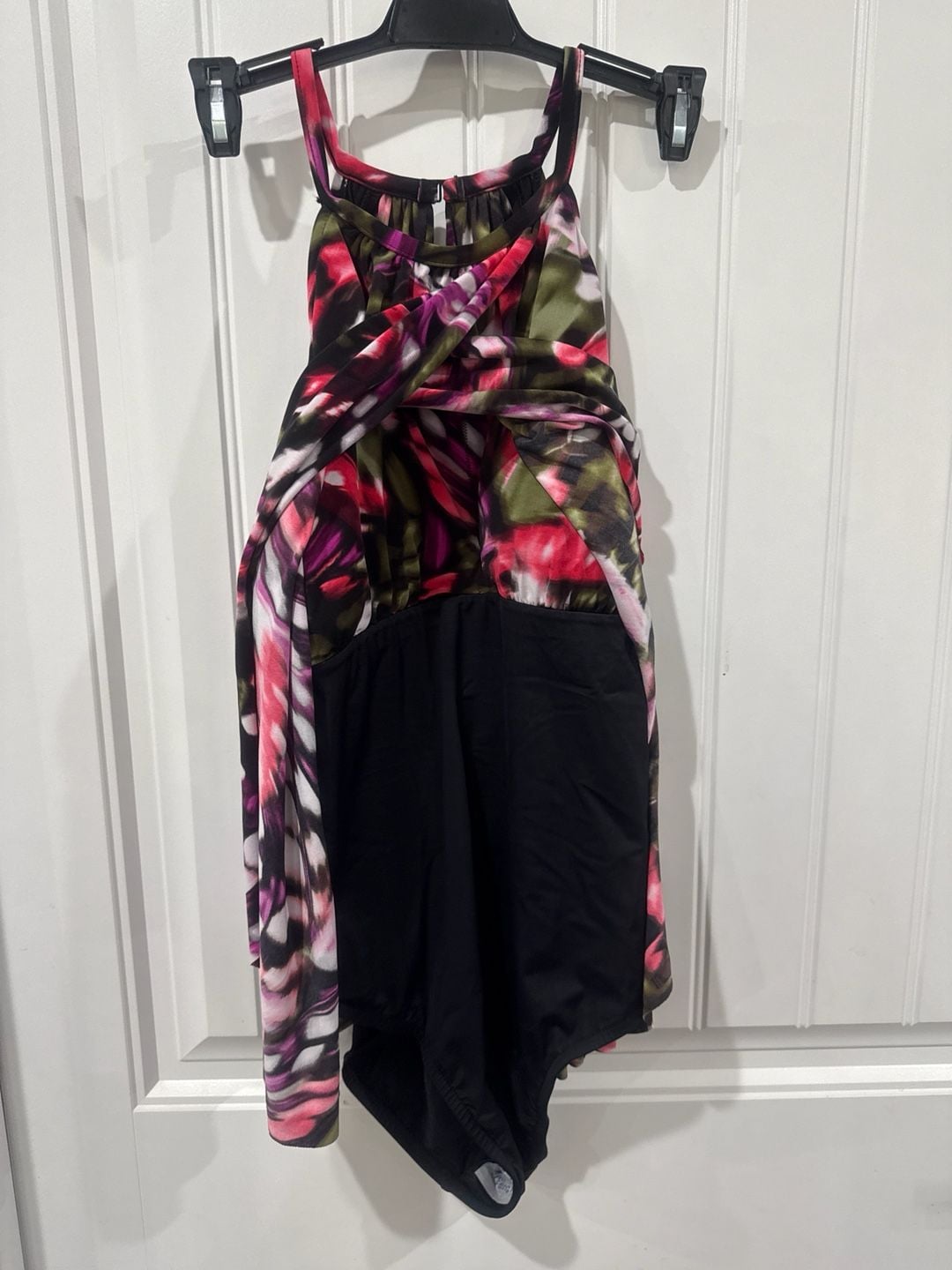 Magicsuit Aubrey Flutter One Piece Swimsuit Size 16 Floral Halter 5