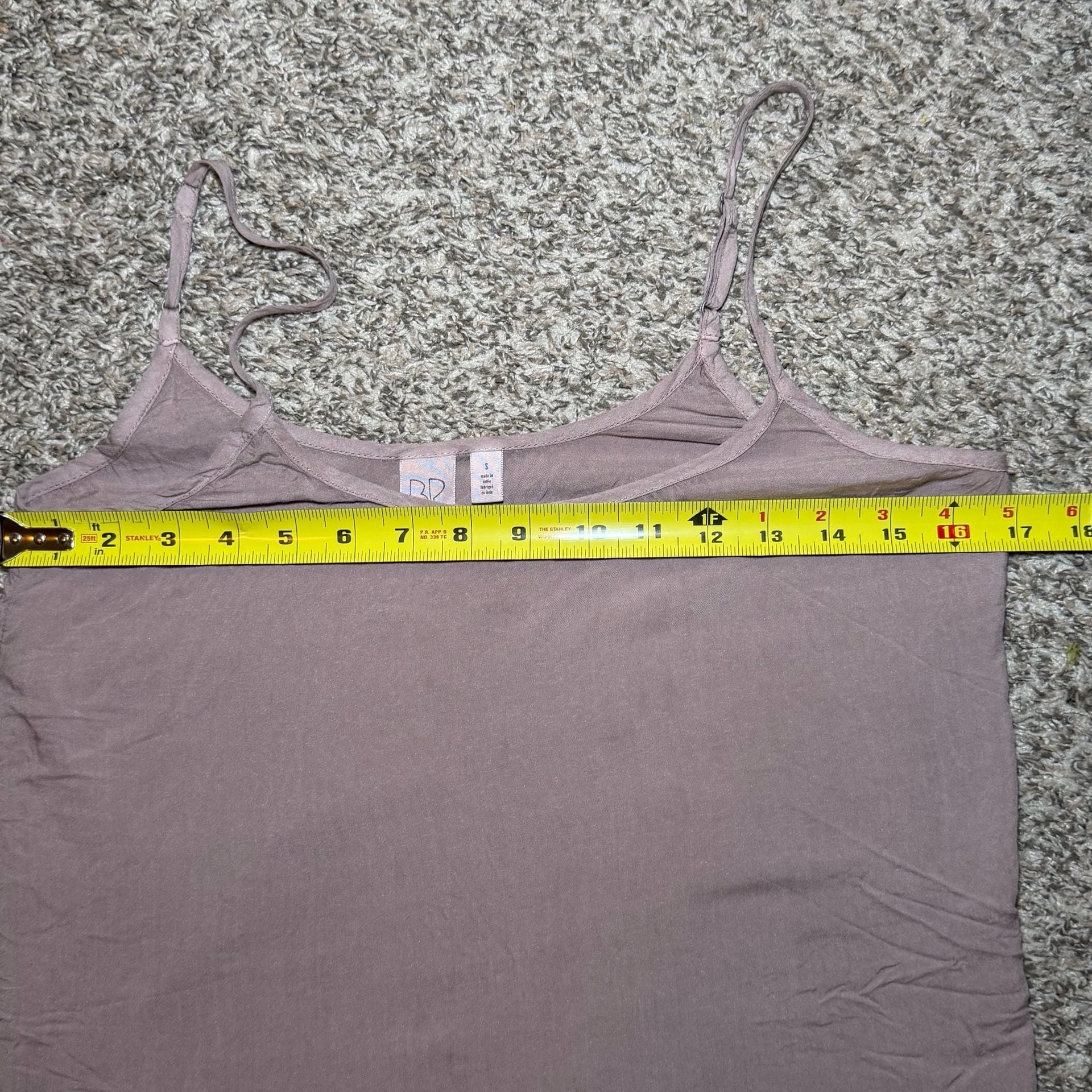 BP. Nordstrom Mauve Lace Trim Peplum Camisole Tank Top Size S 7