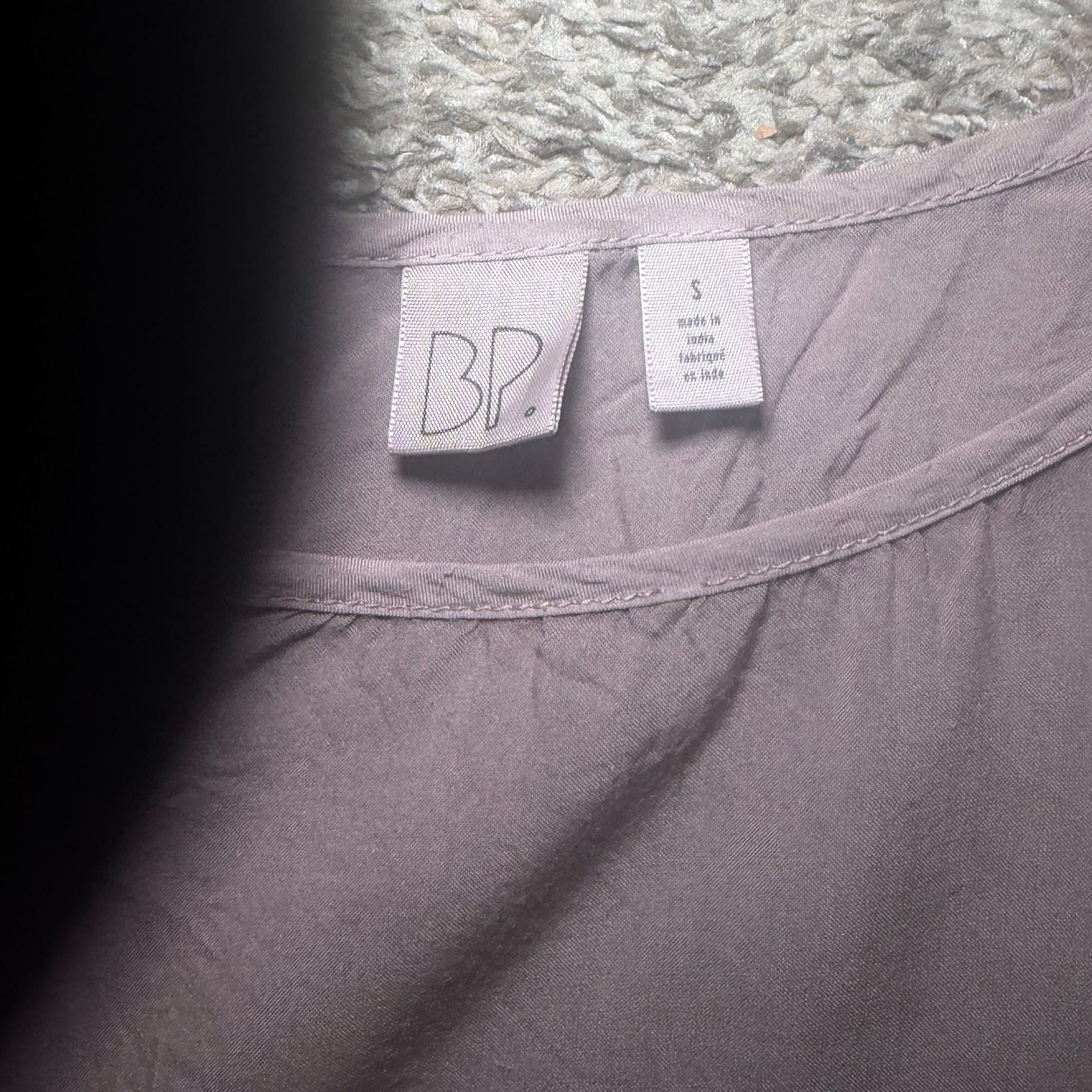 BP. Nordstrom Mauve Lace Trim Peplum Camisole Tank Top Size S 9