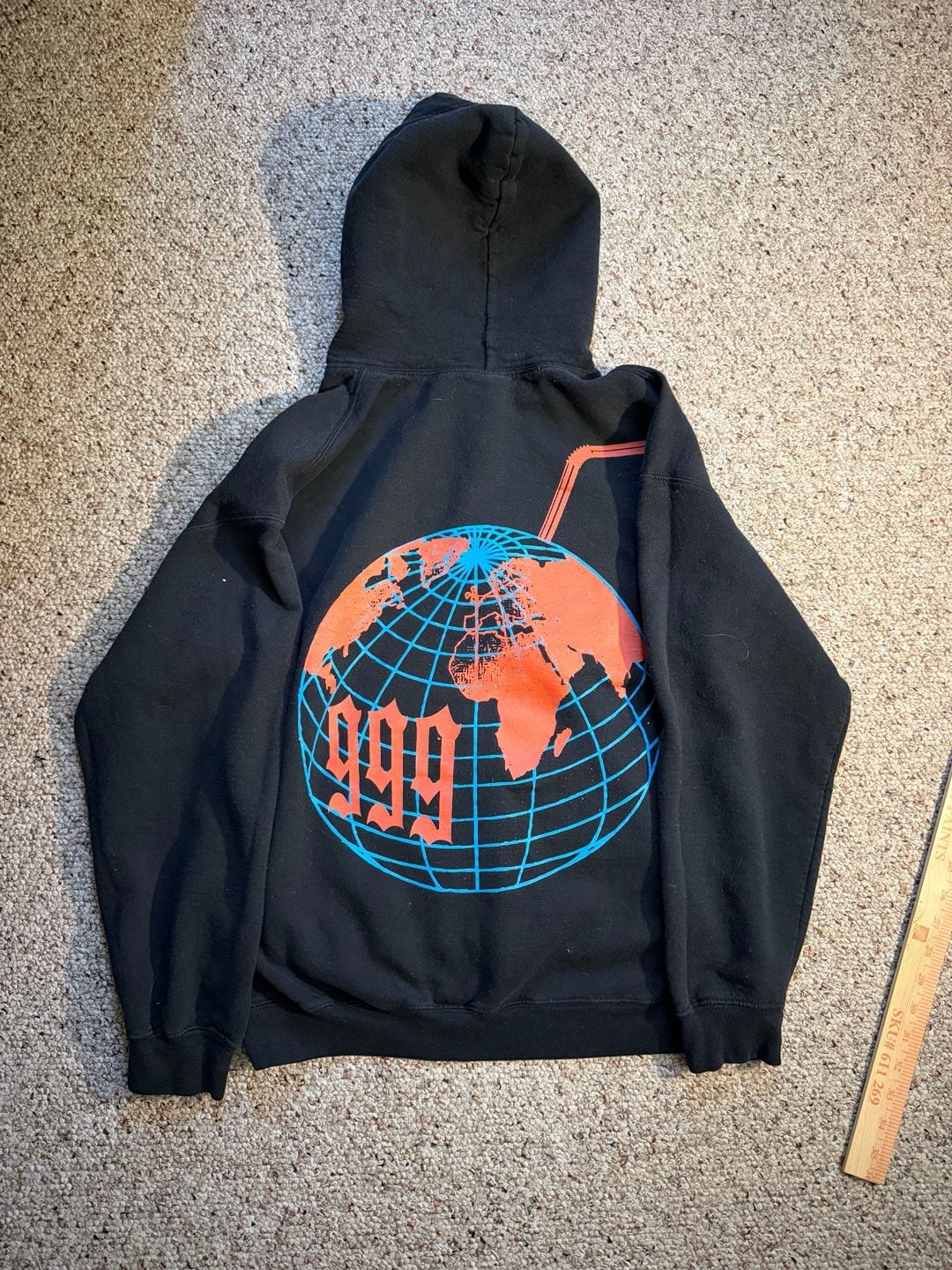 Juice WRLD Death Race For Love 999 Globe Hoodie Black Size M 5