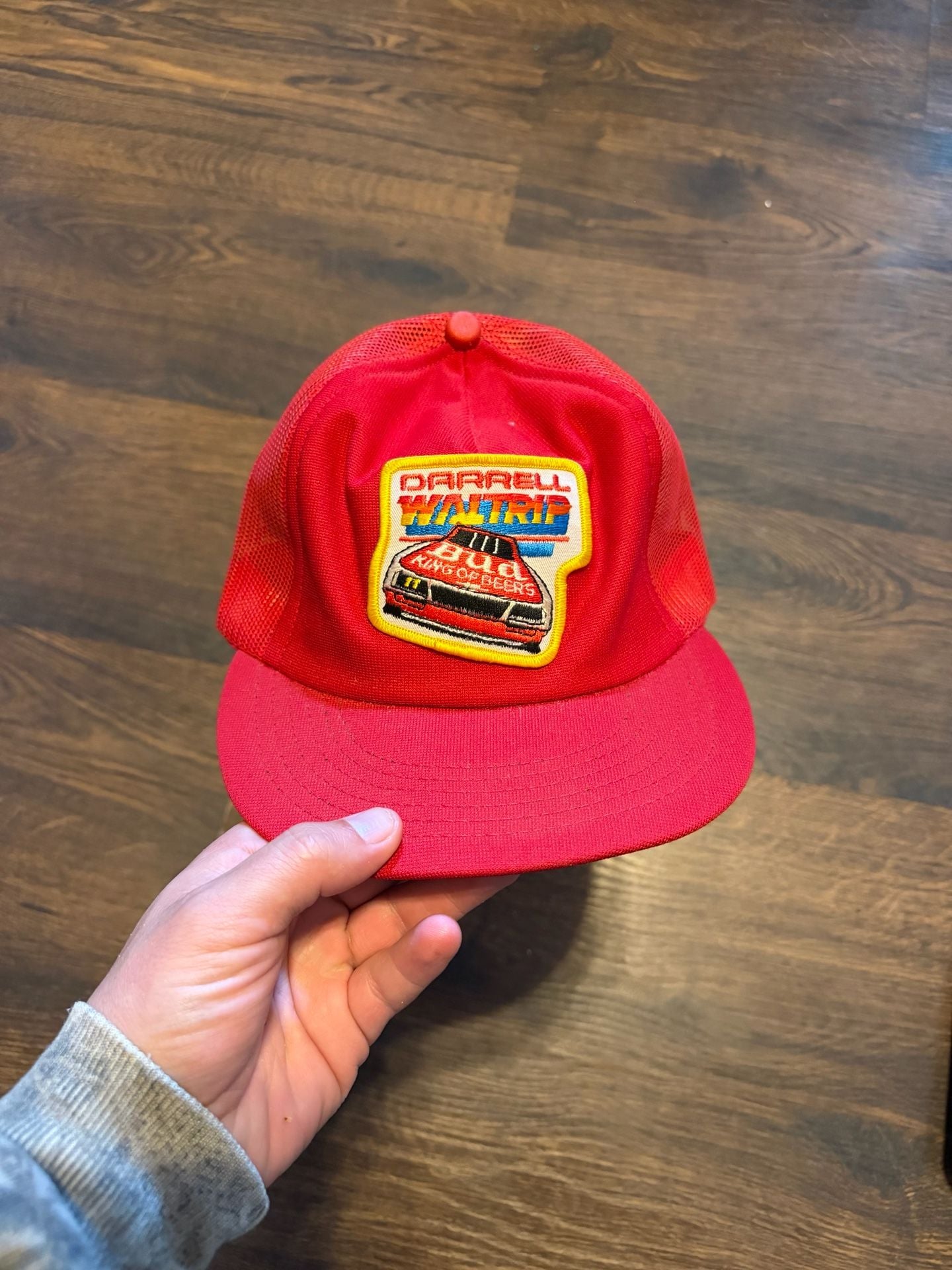 Vintage Challenger Caps Darrell Waltrip Budweiser #11 NASCAR Trucker Hat Snapback Adjustable 2
