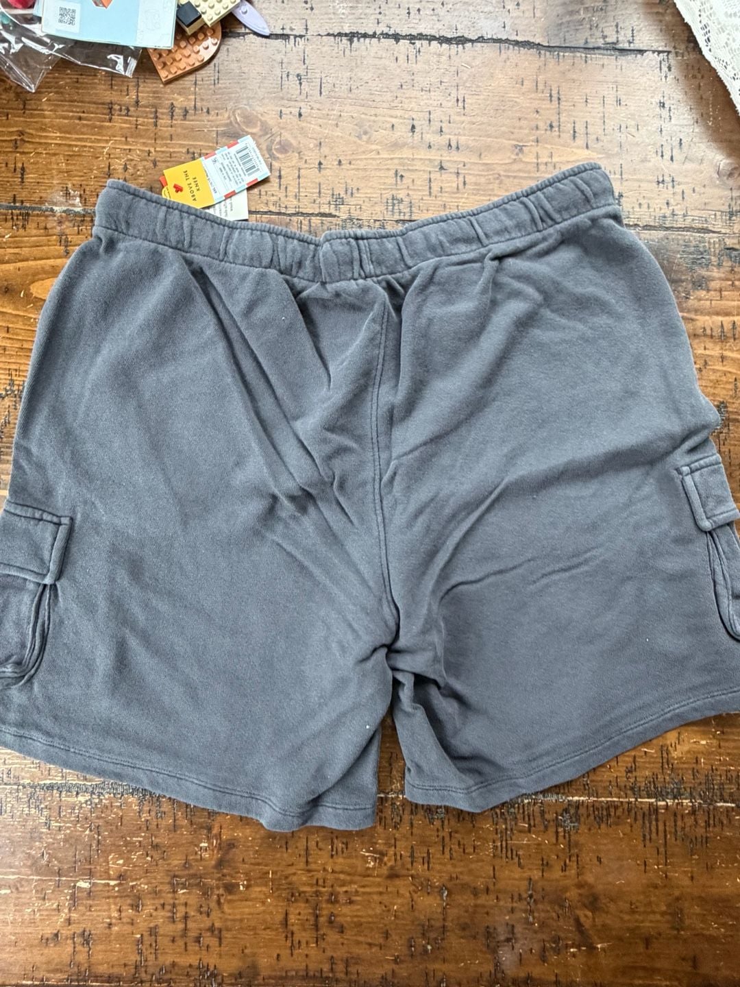 Cat & Jack Boys' Pull-On Cargo Sweat Shorts, Charcoal, Size XXL (16/18) Husky 3