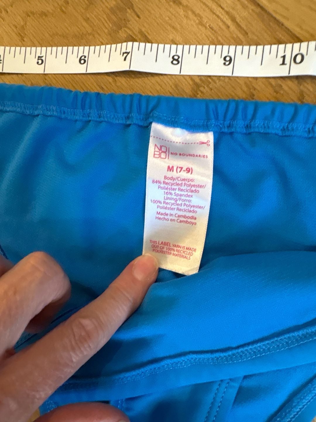 No Boundaries Blue Underwire Wrap Bikini Set Size M (7-9) 3