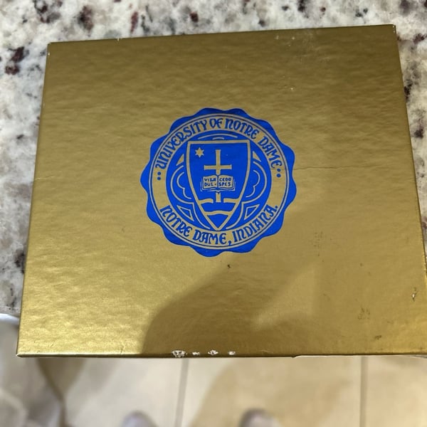 University of Notre Dame 1995 Christmas at the Grotto Annual Christmas Ornament
