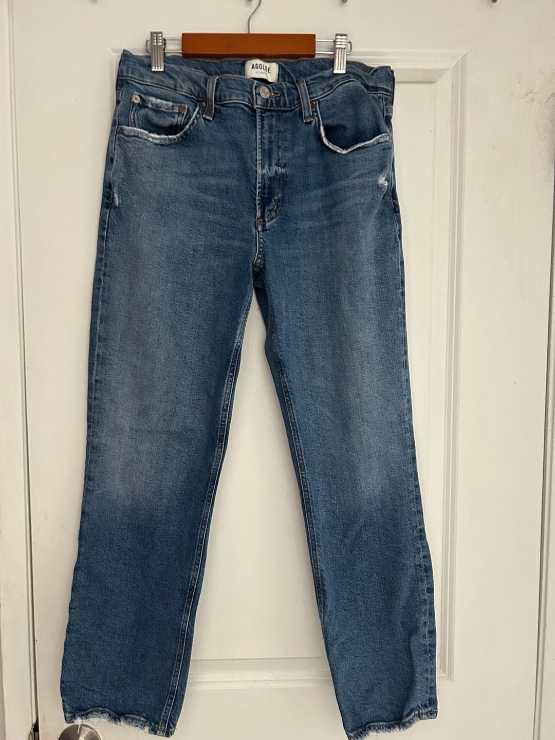 AGOLDE Kye Mid-Rise Straight-Leg Jeans size 28 3