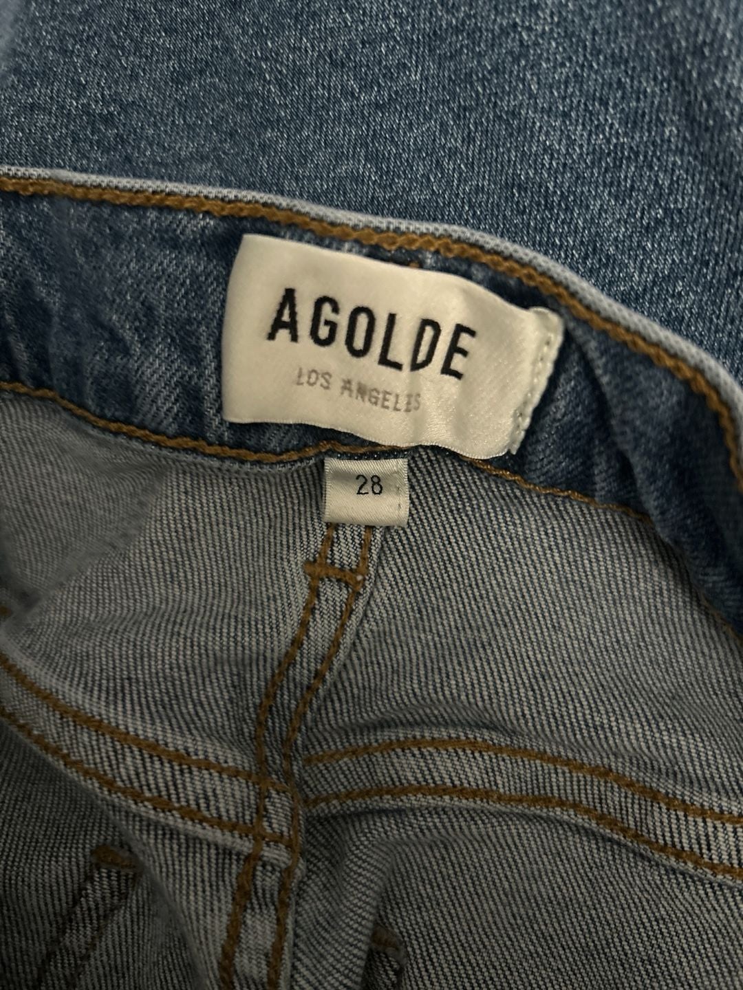 AGOLDE Kye Mid-Rise Straight-Leg Jeans size 28 8