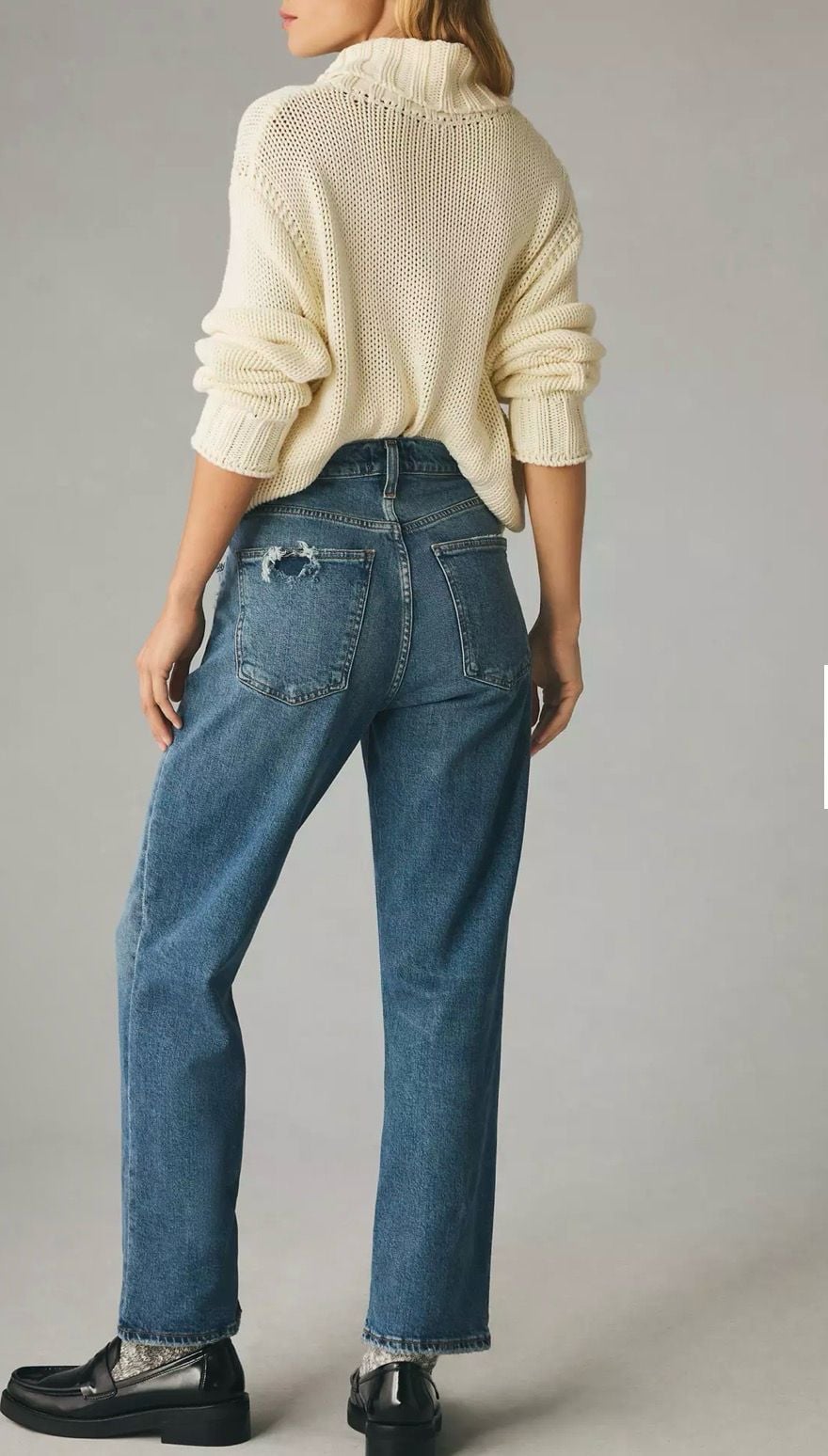 AGOLDE Kye Mid-Rise Straight-Leg Jeans size 28 2
