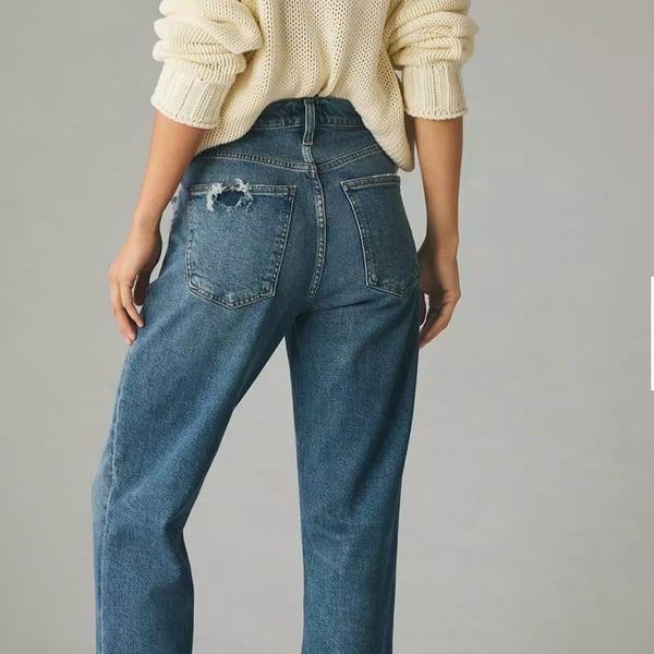 AGOLDE Kye Mid-Rise Straight-Leg Jeans size 28