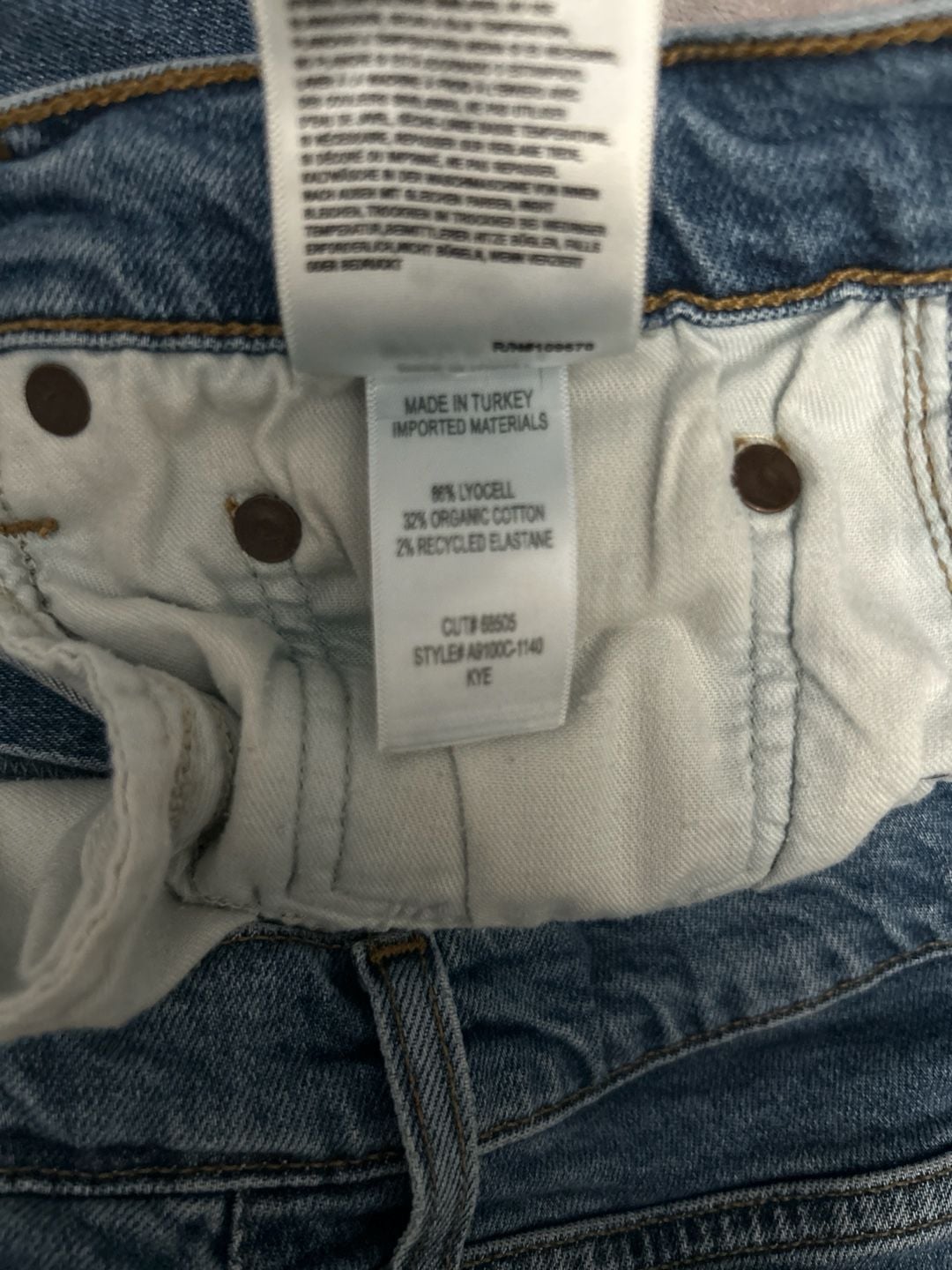AGOLDE Kye Mid-Rise Straight-Leg Jeans size 28 10