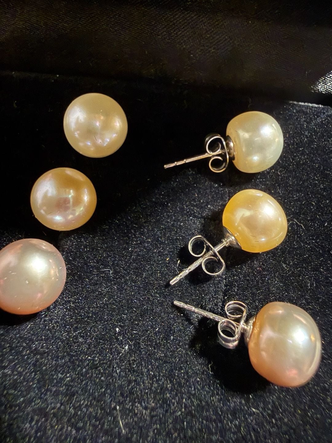 Imperial Pearls by Josh Bazar 3-Pair Multi-Color Freshwater Pearl Stud Earring Set 2