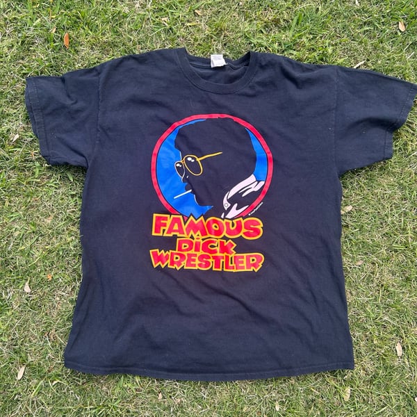 Joey Ryan "Famous Dick Wrestler" Dick Tracy Parody T-Shirt Size XL
