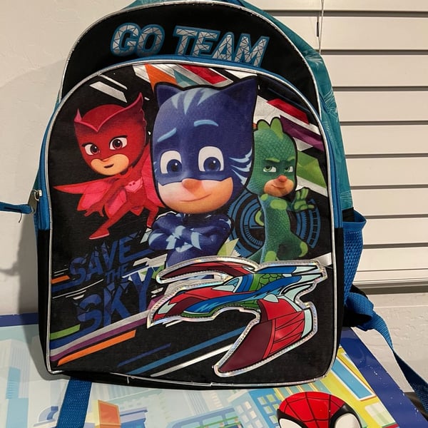PJ Masks Backpack 16" Owlette Gekko Catboy