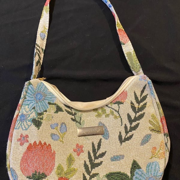Rosetti Vintage Floral Tapestry Small Shoulder Bag