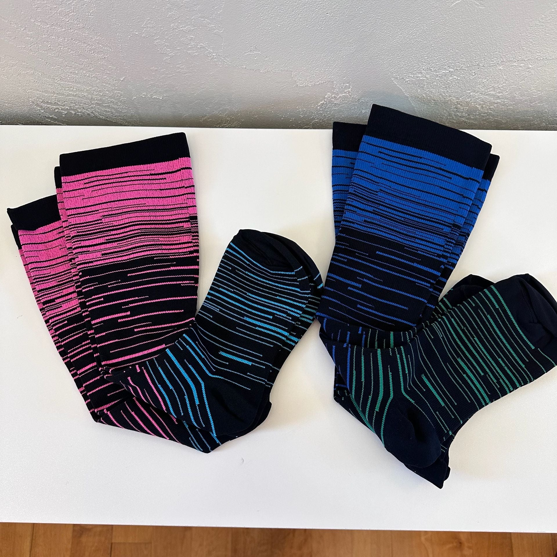 Bright Stripe Compression Socks 2XL 2