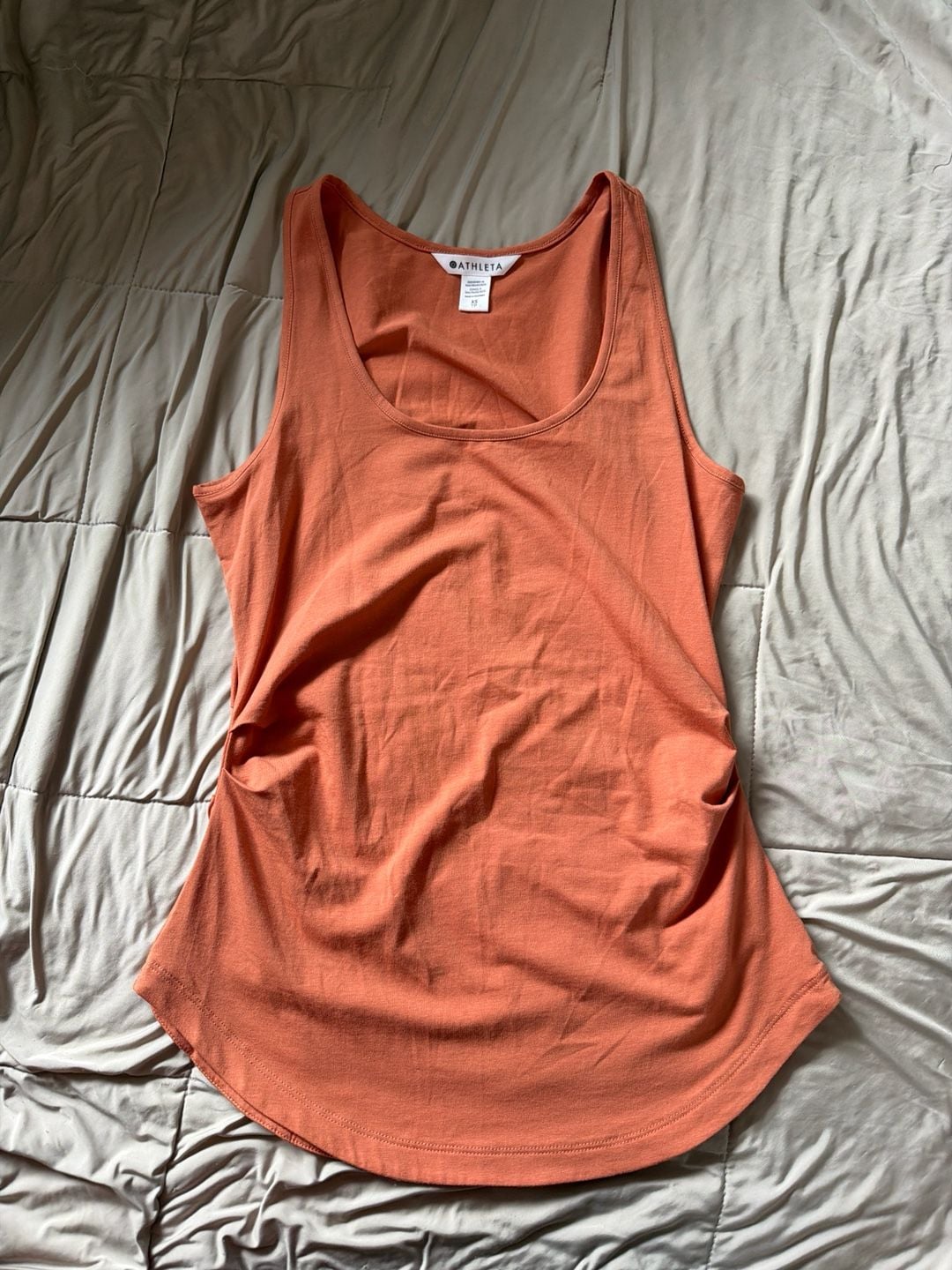Athleta Renew Tank Top Orange Size XS 1