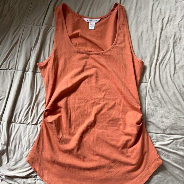Athleta Renew Tank Top Orange Size XS