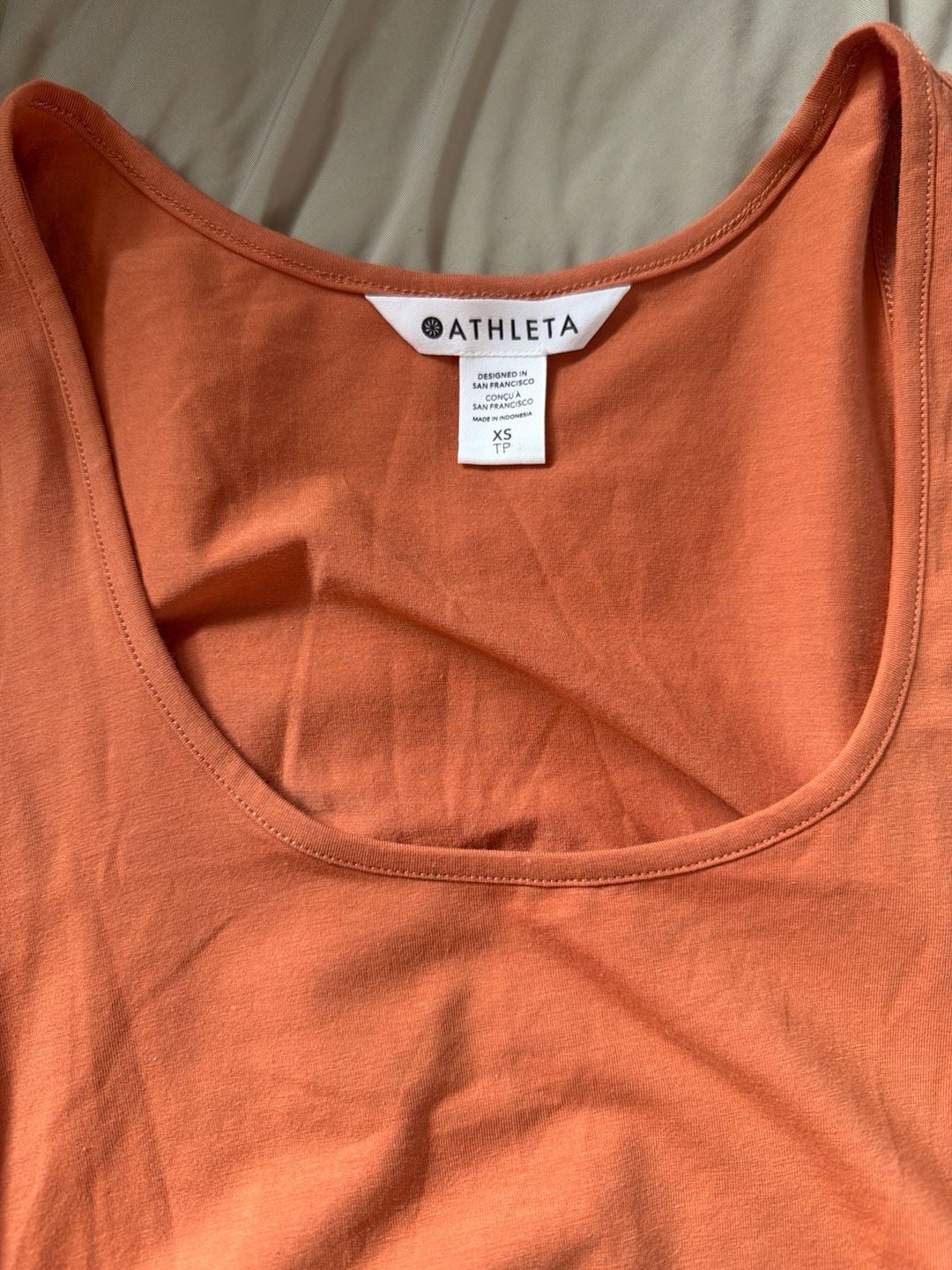 Athleta Renew Tank Top Orange Size XS 2