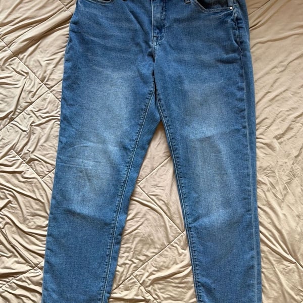 Laurie Felt Daisy Denim Boyfriend Jeans Size 4P