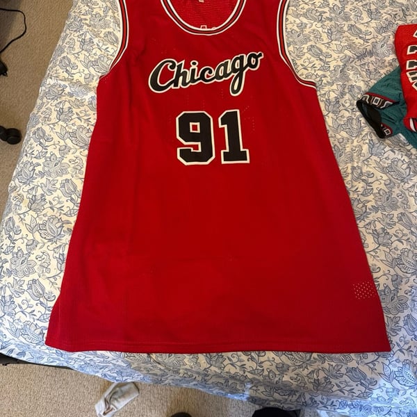 Dennis Rodman Chicago Bulls Jersey #91. Size XXXL
