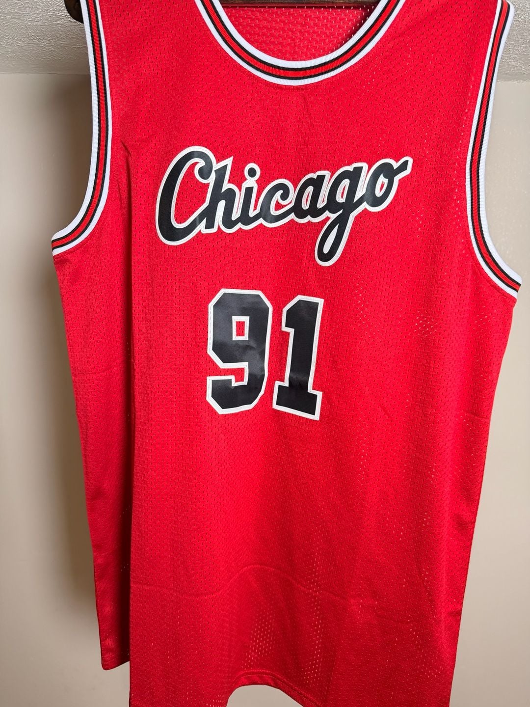 Dennis Rodman Chicago Bulls Jersey #91. Size XXXL 5