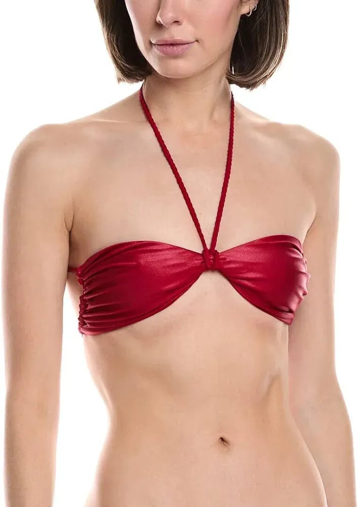 Devon Windsor India Bikini Set in Ruby, Size Medium 4