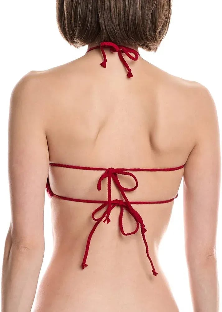 Devon Windsor India Bikini Set in Ruby, Size Medium 5