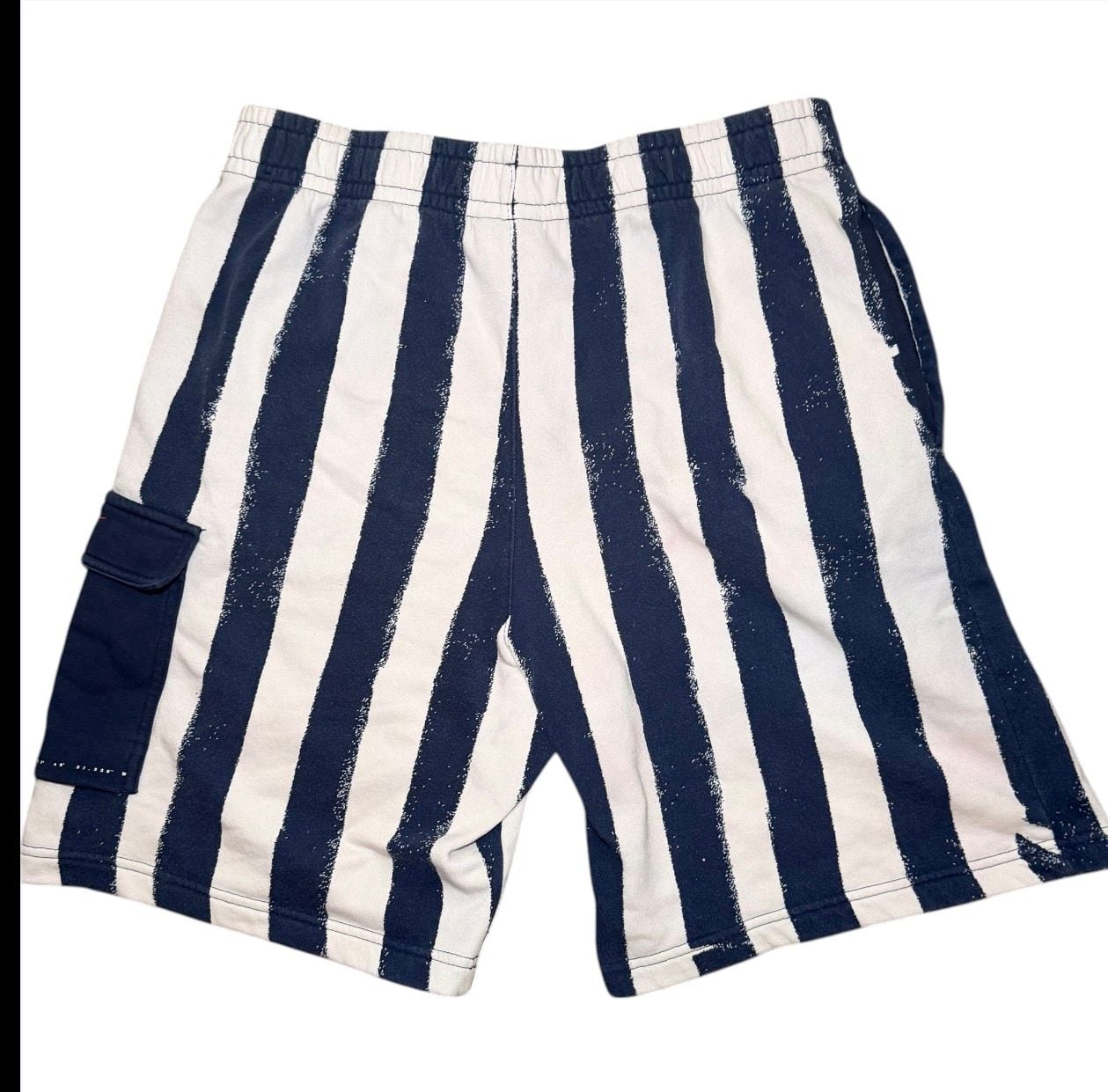 Nike Sportswear Club USA Striped Fleece Shorts Mens Large Y2K 5