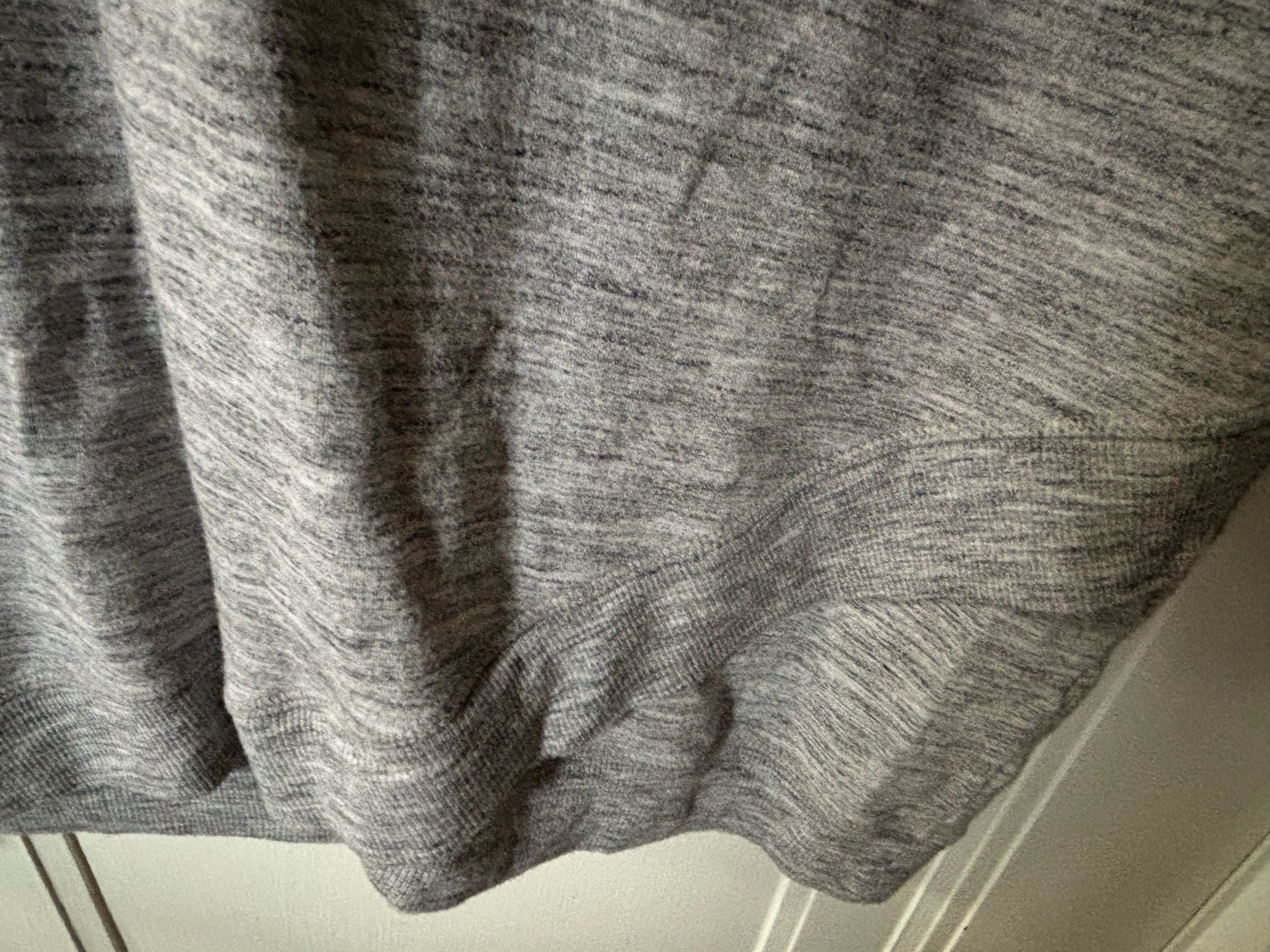 Athleta Essence Cap Sleeve Tee Heathered Grey Size L 4