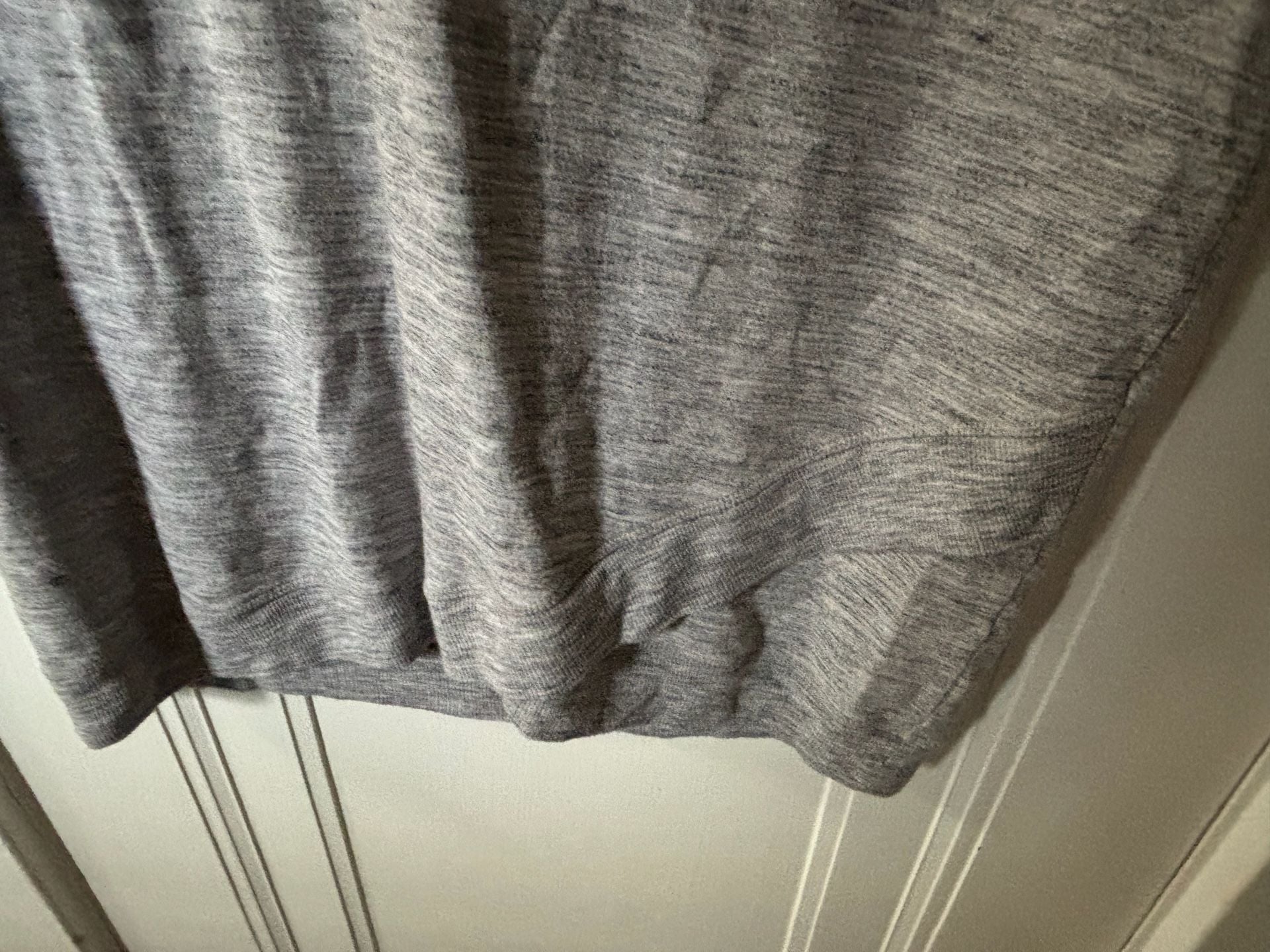 Athleta Essence Cap Sleeve Tee Heathered Grey Size L 5