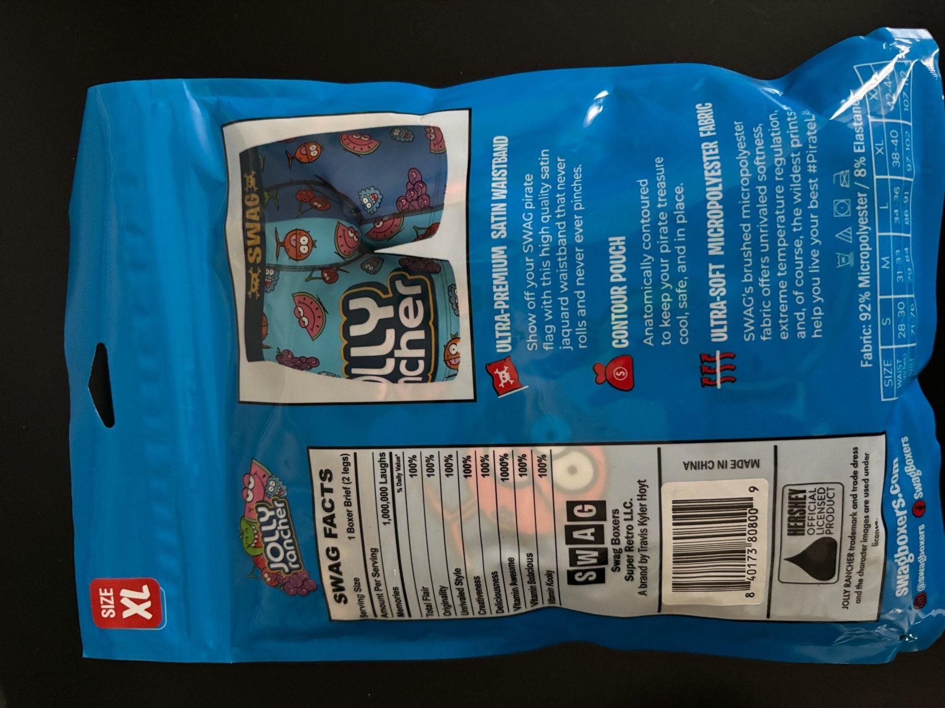 SWAG Jolly Rancher All Over Print Men's Boxer Briefs Size XL 3