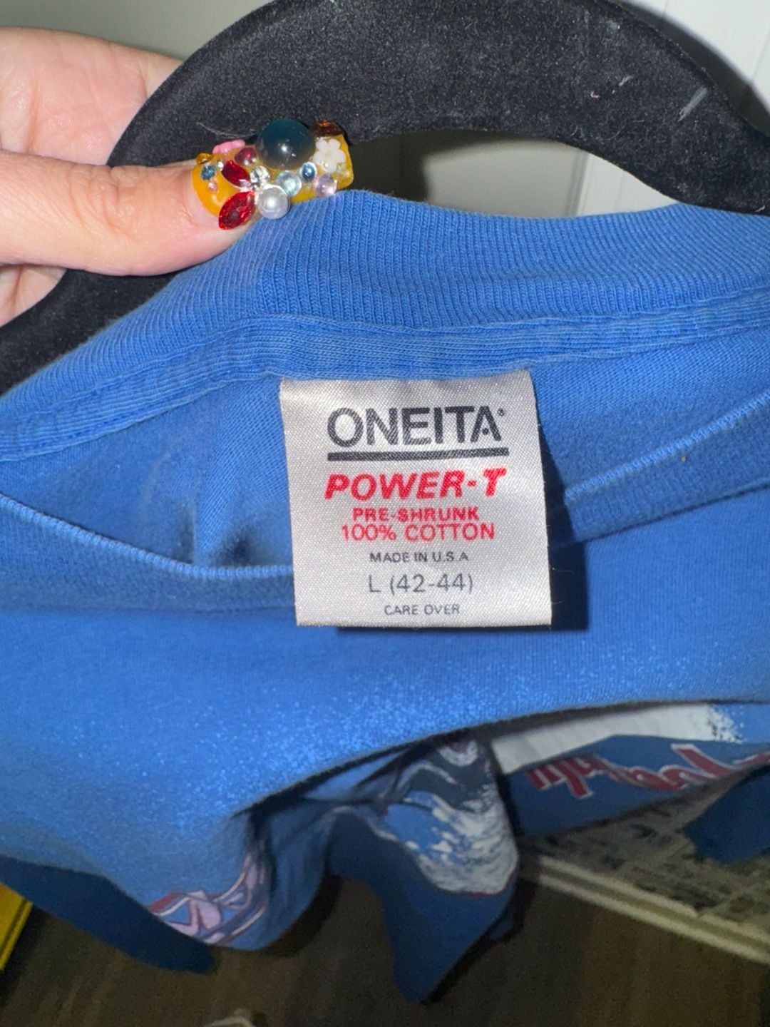 Vintage Oneita Heavenly Lake Tahoe Ski Long Sleeve T-Shirt Size L 6