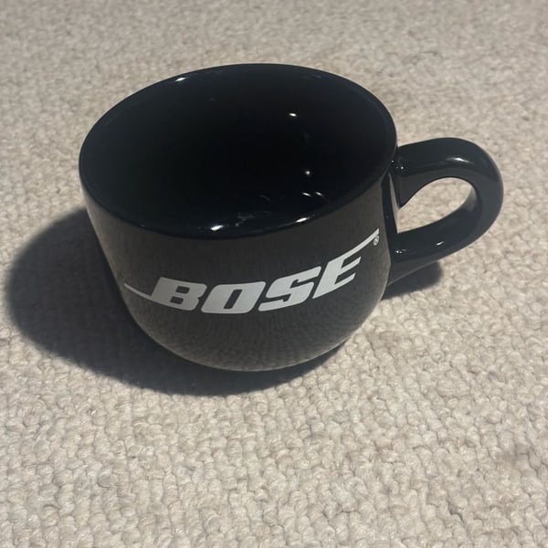 Bose Black Ceramic Coffee Mug Cup with Logo