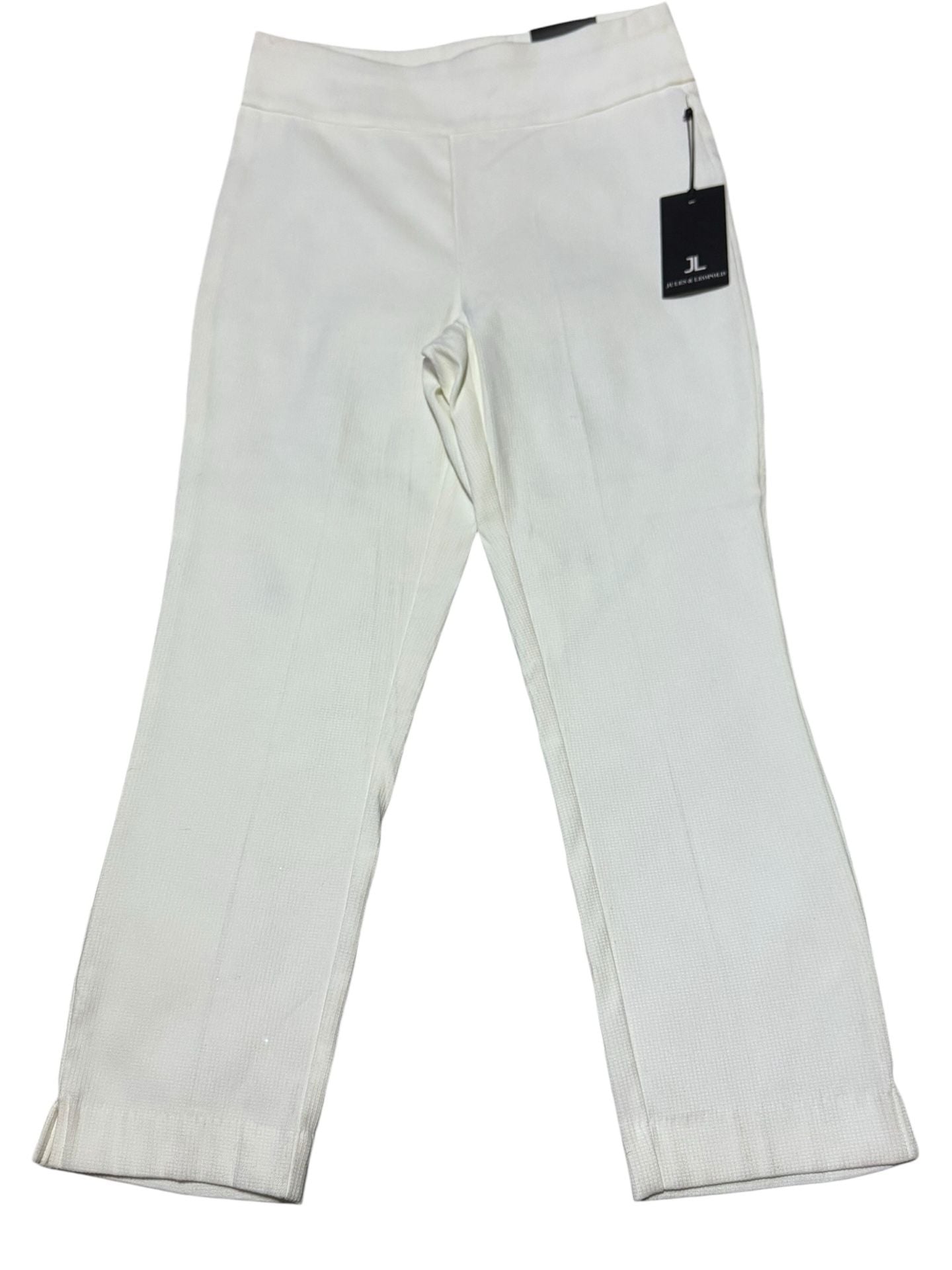 Jules & Leopold White Textured Pull-On Pants Size SP 3