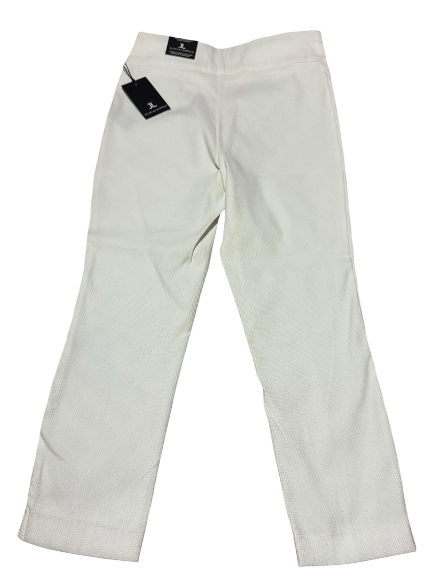 Jules & Leopold White Textured Pull-On Pants Size SP 4
