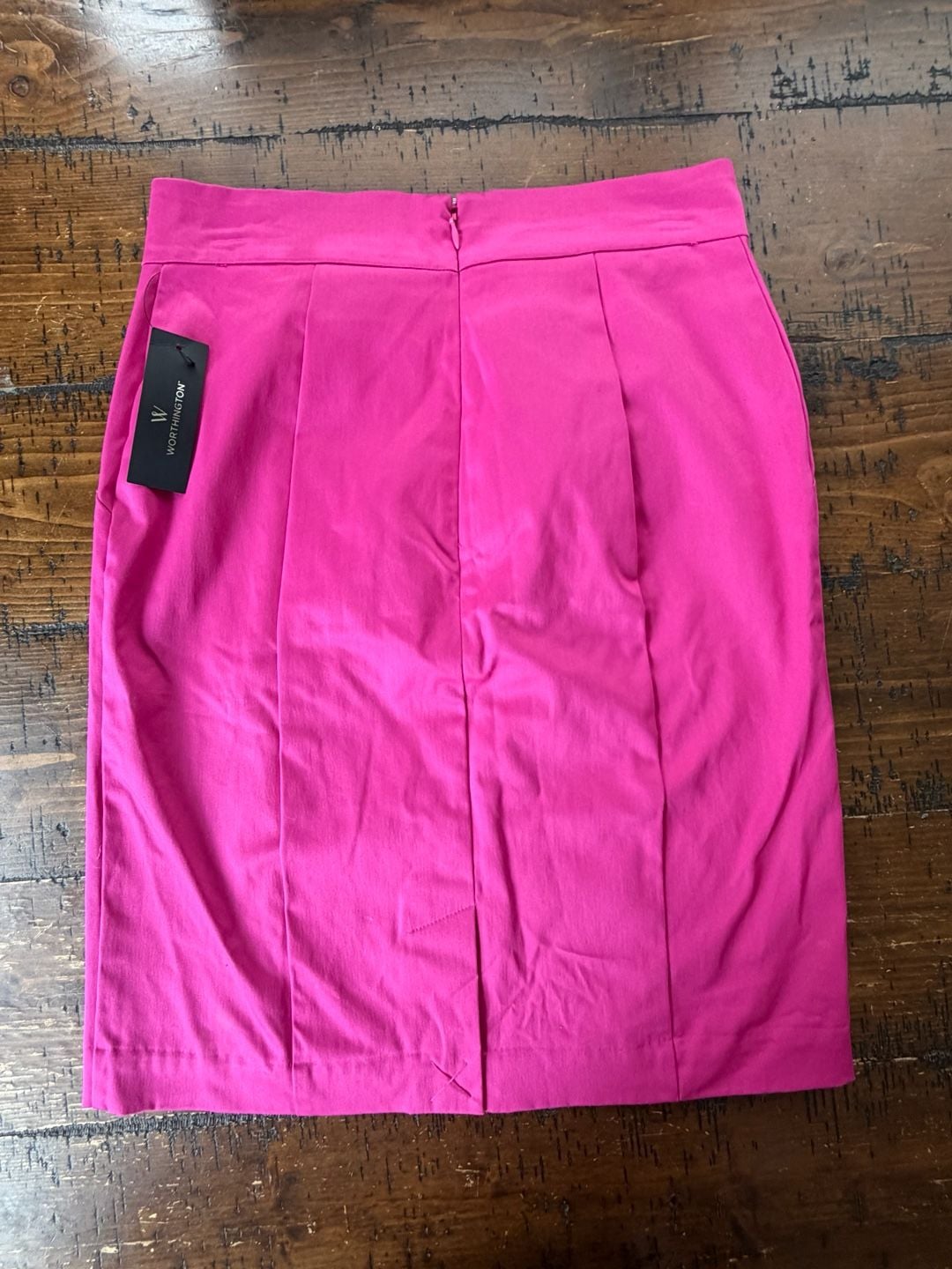Worthington Tropical Pink Pencil Skirt Size 8 6