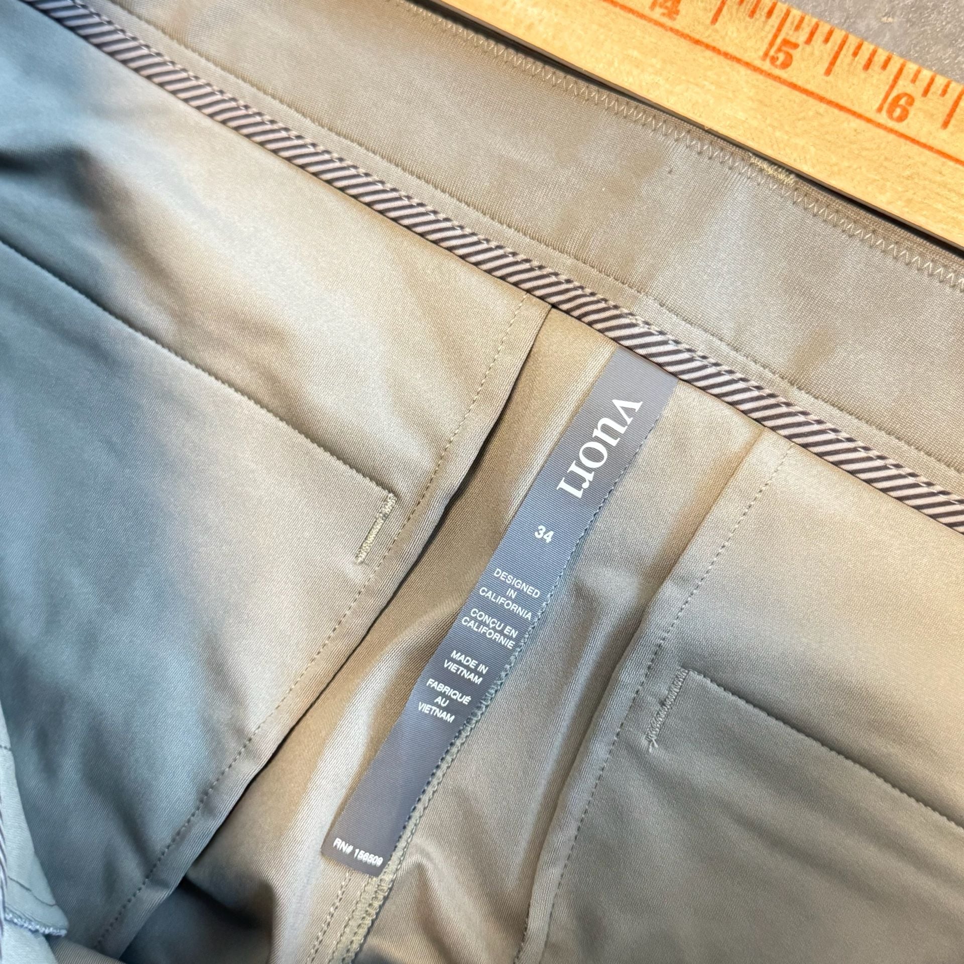 Vuori Men's Meta Pant Athletic Size 34 Dark Oregano 3
