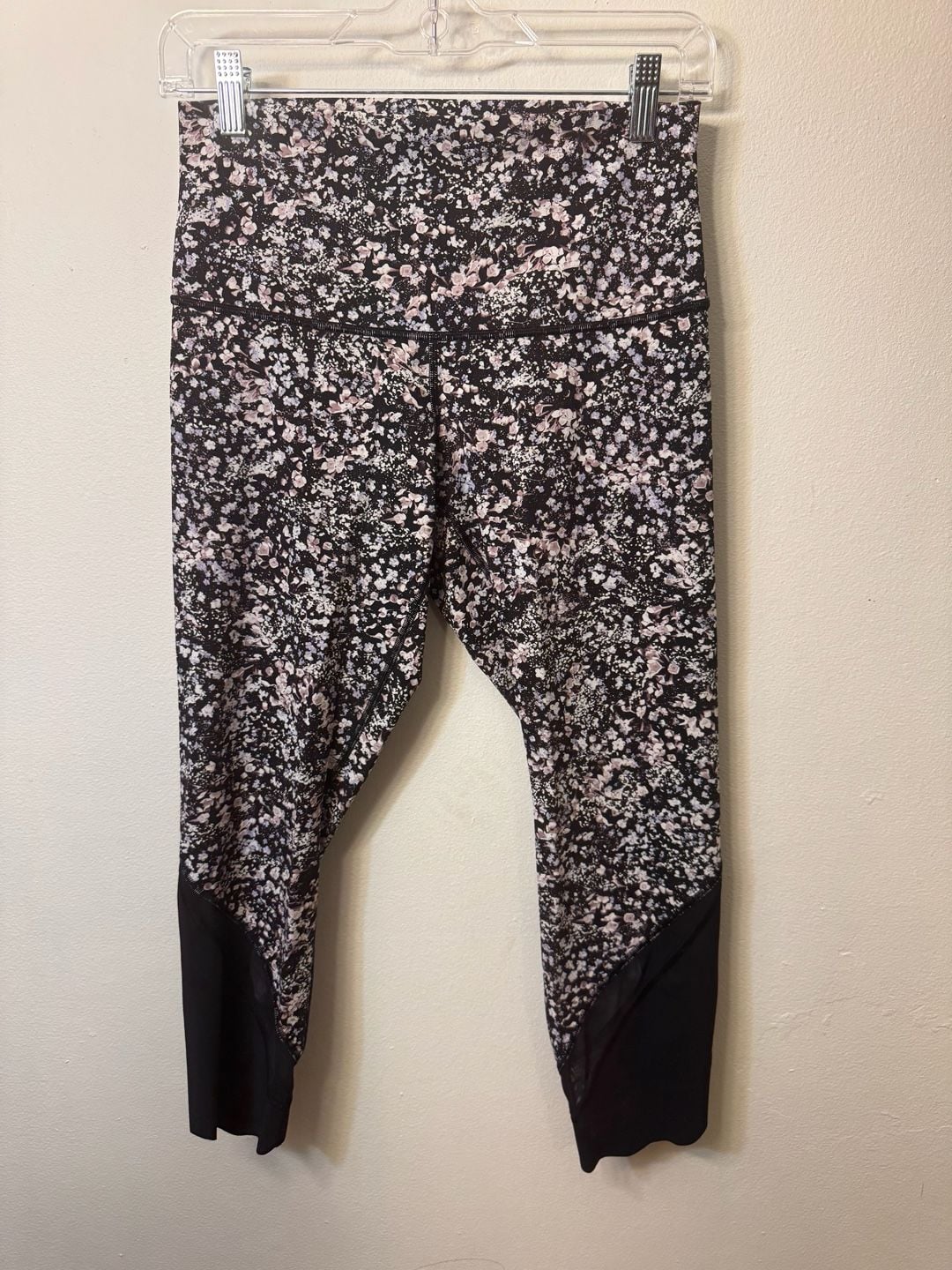 Lululemon Wunder Under High-Rise Crop 23" Mesh Scallop Floral Flux Multi Size 8 3