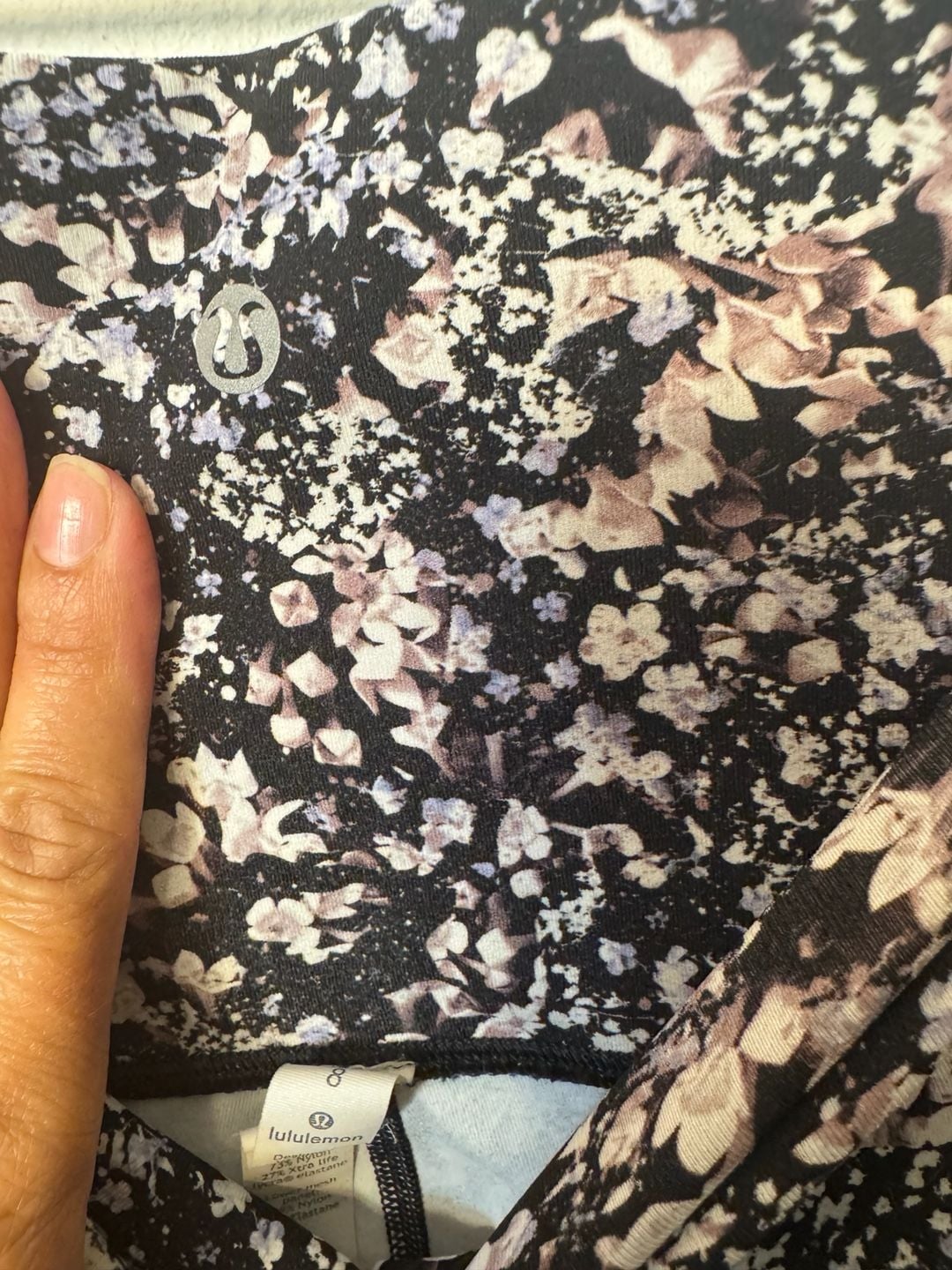 Lululemon Wunder Under High-Rise Crop 23" Mesh Scallop Floral Flux Multi Size 8 6