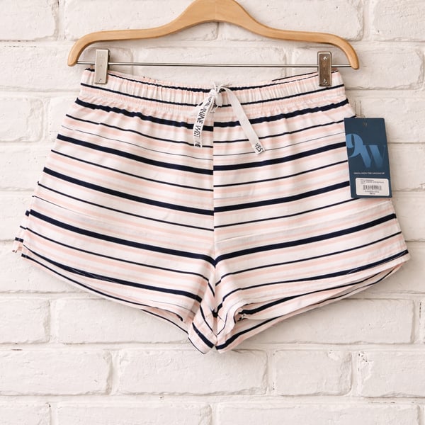 Nine West Sleepwear Striped Pajama Shorts Size S