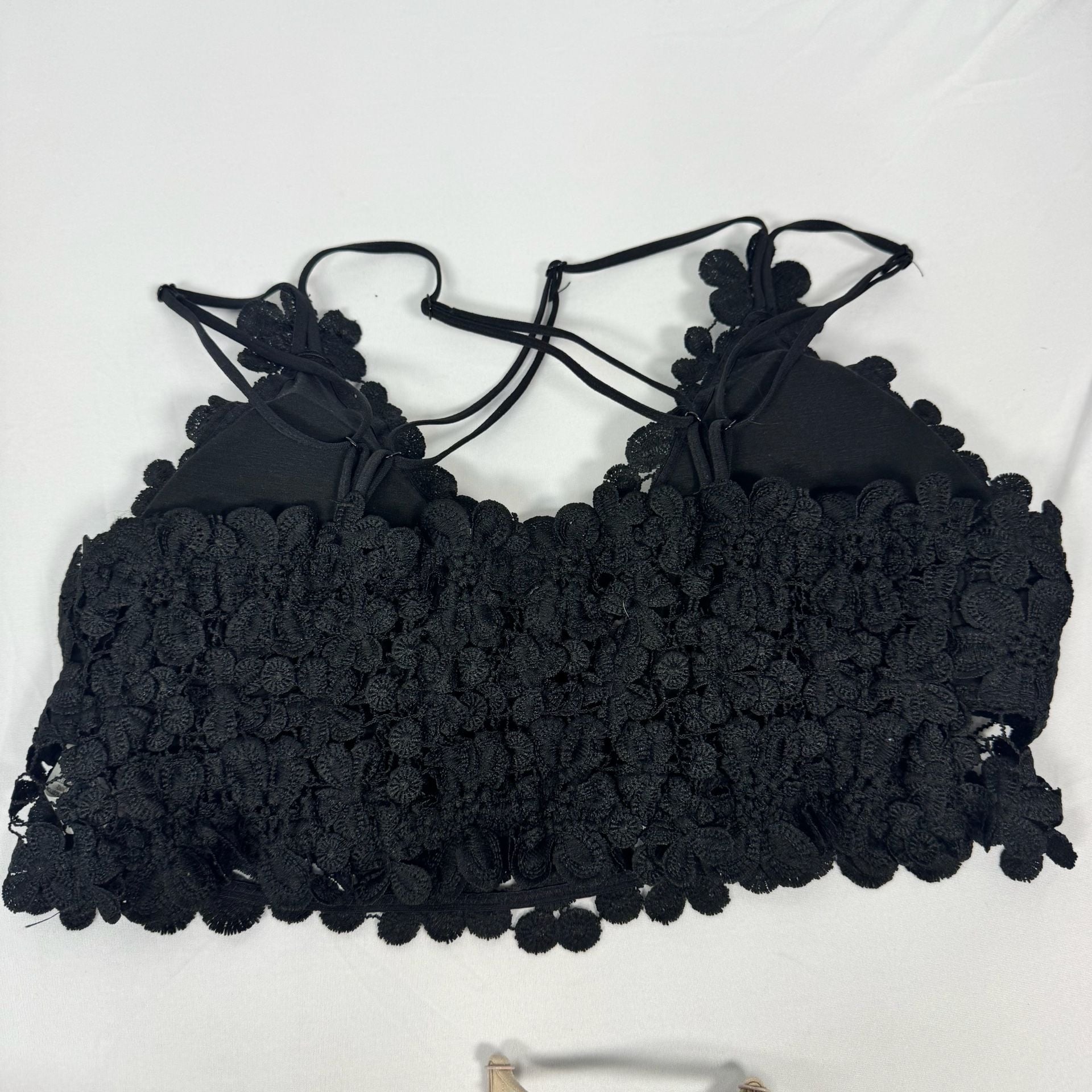 Pink Lily Always Be Mine Floral Lace Bralette, Size XL Set of 2 7