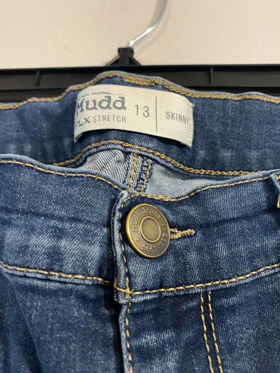 Mudd FLX Stretch Distressed Skinny Jeans Size 13 3