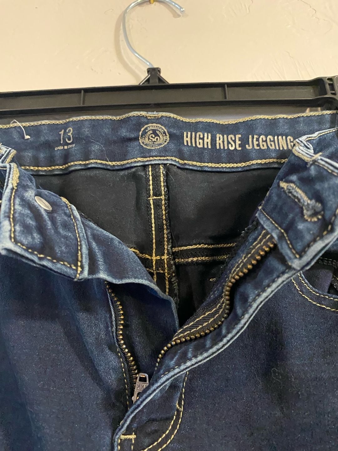 SO High Rise Jegging Dark Wash Size 13 3