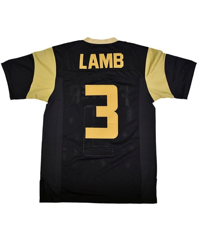 Headgear Classics CeeDee Lamb Foster High School Football Jersey Black Size XL 3