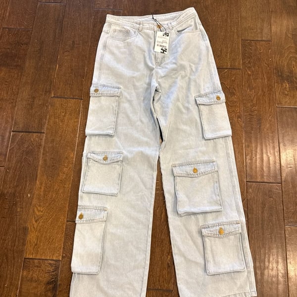 H2OFagerholt Gad Cargo Jeans Light Blue Denim Size M