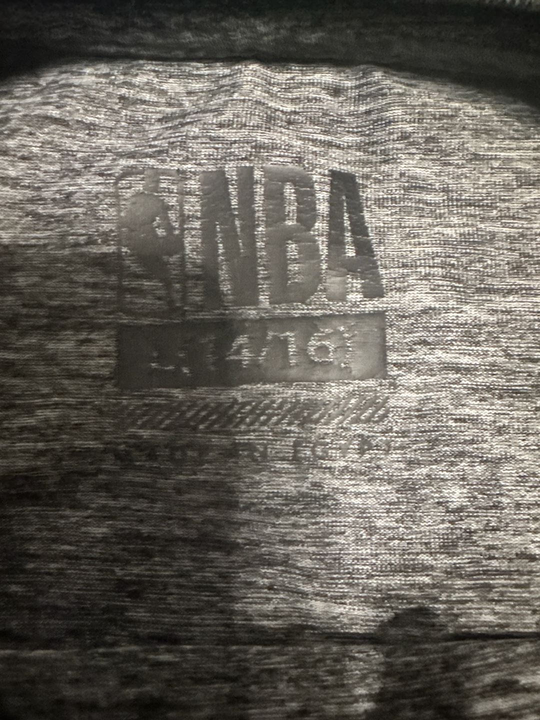 NBA Youth Boys Heathered Grey Performance T-Shirt Size L (14/16) 2