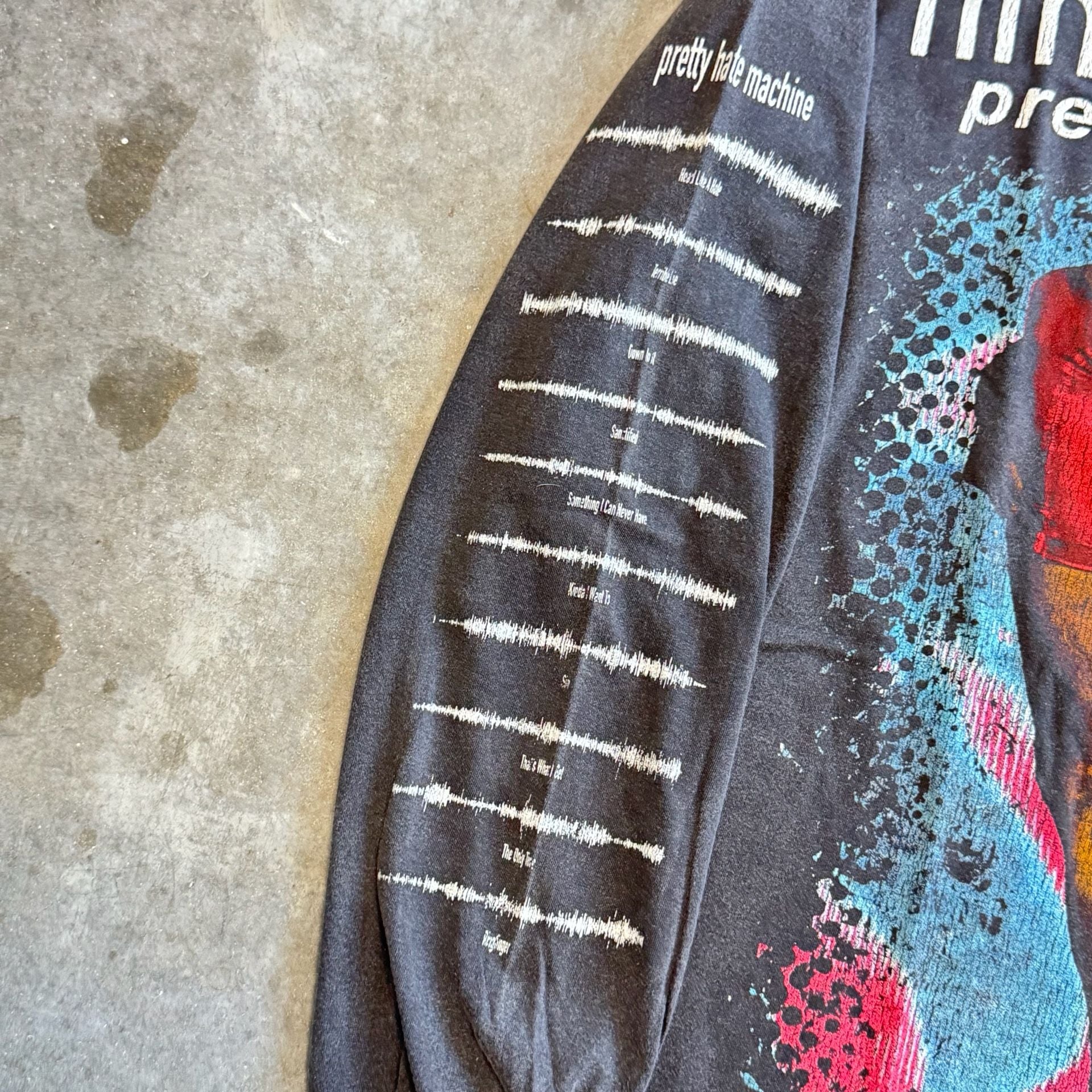 Rare Nine Inch Nails Pretty Hate Machine Long Sleeve Shirt Size XL Single Stitch 4